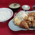 乙津「福龍ラーメン」で食べたとり天定食